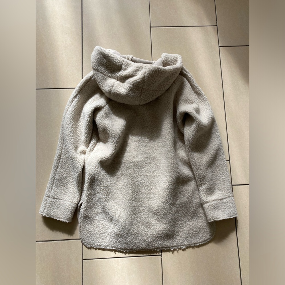Forever21 teddy bear jacket warm cozy teddybear XS NEW hood Aritzia goose - Picture 6 of 6